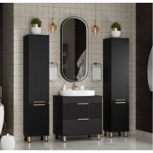 Мебель для ванной Brevita Enfida 70 напольная черная