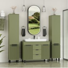 Мебель для ванной Brevita Enfida 100 зеленая