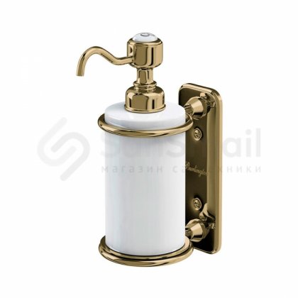 Дозатор для жидкого мыла Burlington A19 GOLD золото/белый