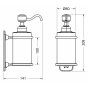 Дозатор для жидкого мыла Burlington A19 CHR хром/белый