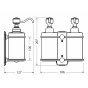 Дозатор для жидкого мыла Burlington A20 CHR хром/белый