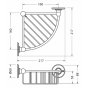 Полка Burlington A22 CHR хром