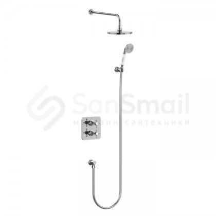 Душевая система Burlington Guild GUSHOWERPACKSQ3C хром