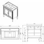 Мебель для ванной Caprigo Albion Concept 80
