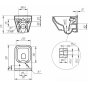 Унитаз подвесной Cersanit Crea Square