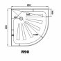 Душевой поддон CeruttiSpa R90