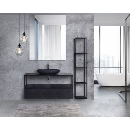 Мебель для ванной Cezares Cadro 120 Nero со столешницей