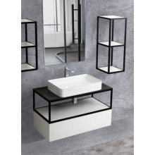 Мебель для ванной Cezares Cadro 80 Bianco Ghiaccio со столешницей