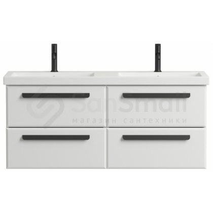 Тумба с раковиной Cezares Eco 120-CZR-1200/480-2-LV-MR-ECO-RS156BL.3/320 Bianco Lucido