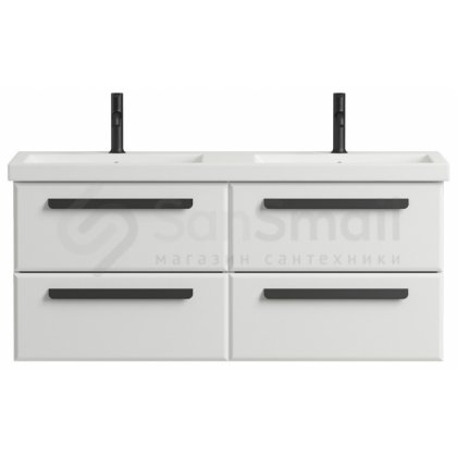 Тумба с раковиной Cezares Eco 120-CZR-1200/480-2-LV-MR-ECO-RS156BL.3/320 Bianco Opaco