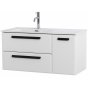 Тумба с раковиной Cezares Eco-CER-N 100-2C-1A-BL-CZR-8095-100-L Bianco Lucido