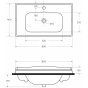 Раковина мебельная Cezares CZR-ELT-80-LVB