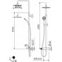 Душевая стойка Cezares Leaf CDA-25 белая матовая