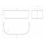 Фронтальная панель для ванны Cezares METAURO-Wall-180-SCR-W37