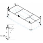 Металлический каркас для ванны Cezares PLANE-180-90-MF-R