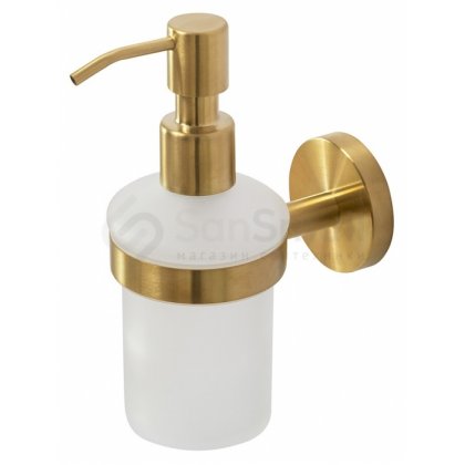 Дозатор для жидкого мыла Cezares Relax SOIS-V брашированное золото