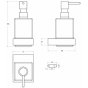 Дозатор для жидкого мыла Cezares Slider SOIS-V хром
