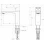 Смеситель для раковины Cezares Stylus LS черный матовый