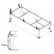 Металлический каркас для ванны Cezares EMP-160-70-MF-R