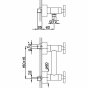 Смеситель для душа Cisal Barcelona Quad BQ00044121