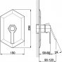 Смеситель для душа Cisal Cherie CH0030006T