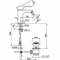 Смеситель для биде Cisal Cubic CU00055121