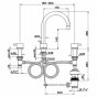 Смеситель для раковины Cisal Less New LN001060 хром