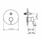 Смеситель для ванны Cisal Less New LN002100 хром