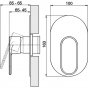 Смеситель для душа Cisal LineaViva LV00300021