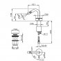 Смеситель для биде Cisal Slim SM00155040