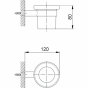 Стакан Cisal System SY090500 хром