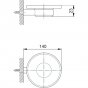 Мыльница Cisal System SY090600 хром