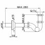 Сифон для раковины Cisal ZA00411021