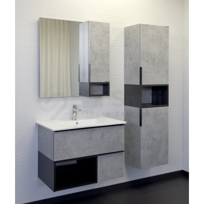Мебель для ванной Comforty Франкфурт 75 дуб бетон светлый
