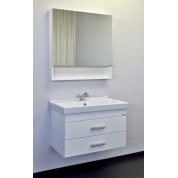 Мебель для ванной Comforty Никосия 80П белый гляне...
