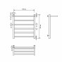 Полотенцесушитель водяной Comfysan Marte-K W-5 60/50 с полкой, хром