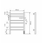 Полотенцесушитель электрический с/т Comfysan Noumi EC-6 60/40, хром