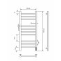 Полотенцесушитель электрический с/т Comfysan Pioli-K EC-10 100/40, хром
