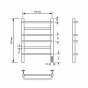 Полотенцесушитель электрический с/т Comfysan Puro EC-6 60/40, хром