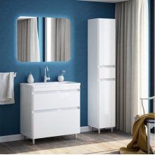 Мебель для ванной Corozo Алабама 80 напольная белая