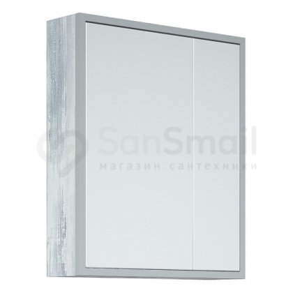 Зеркало-шкаф Corozo Айрон 60 серый/арт