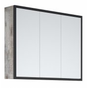 Зеркало-шкаф Corozo Айрон 90 черный/антик