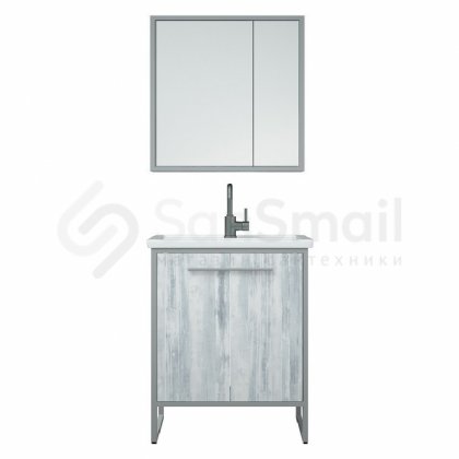 Мебель для ванной Corozo Айрон 70 серая/арт