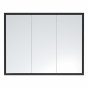 Зеркало-шкаф Corozo Айрон 90 черный/белый