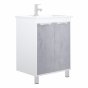 Мебель для ванной Corozo Чикаго 75 бетон/белая