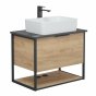 Мебель для ванной Corozo Фрейм 70 сонома/черный