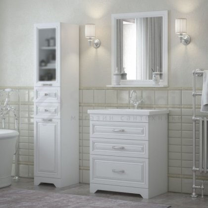 Мебель для ванной Corozo Каролина 70 белая