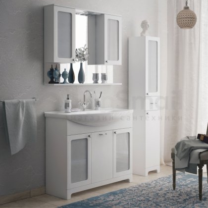 Мебель для ванной Corozo Прованс 105 белая