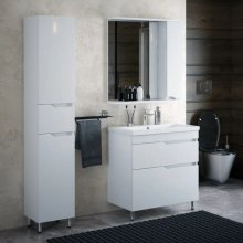 Мебель для ванной Corozo Теона 80 белая