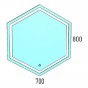 Зеркало с подсветкой Corozo Теор 70x80